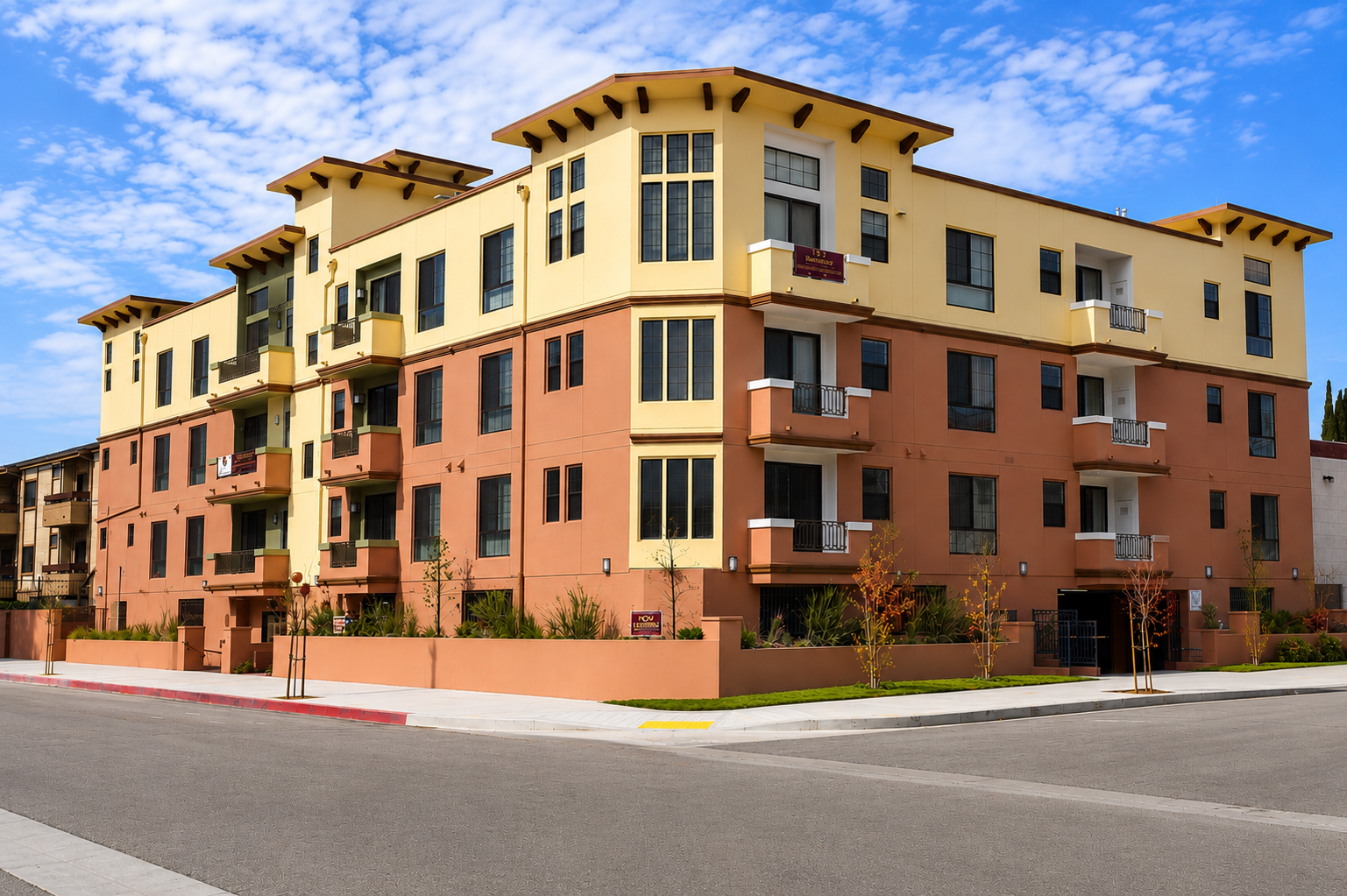 Chandler Court apartment building in Valley Village
